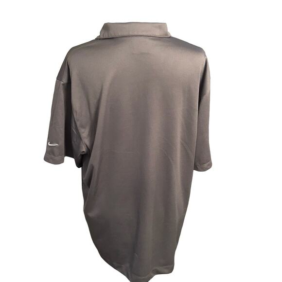Nike Golf Men's Large Dri Fit Short‎ Sleeve Gray Polo-with Cumberland Group Logo - Picture 5 of 6